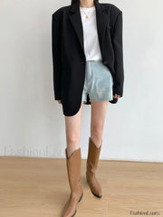 Single Breasted Graceful Essential Blazer Blazers