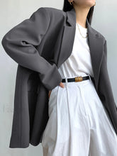 Single Breasted Graceful Essential Blazer Grey / S Blazers