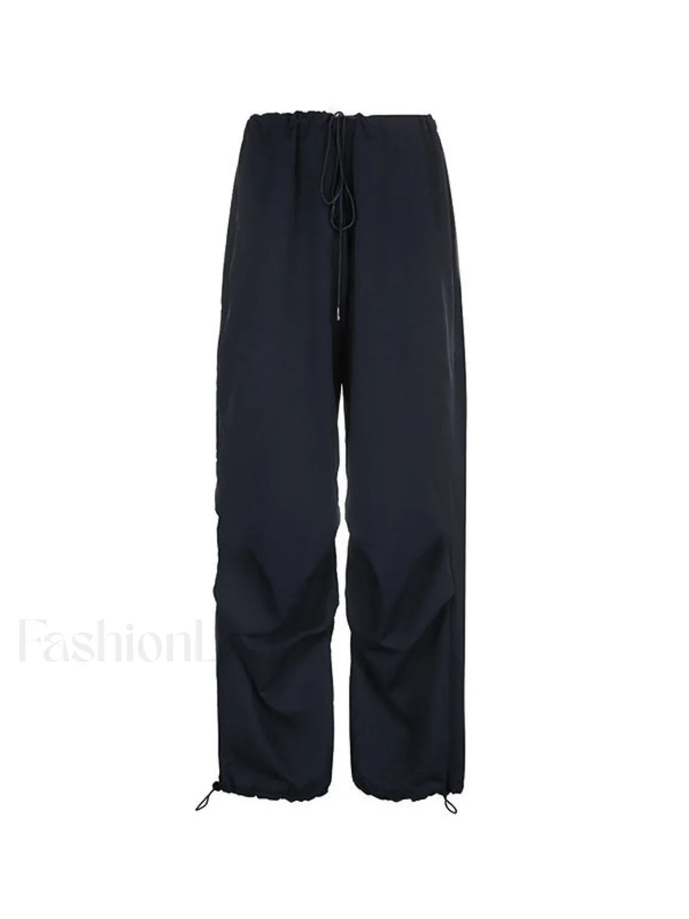 Size Friendly Low Waist Parachute Cargo Pants Cargo Pants