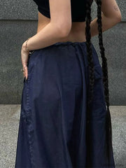 Size Friendly Low Waist Parachute Cargo Pants Cargo Pants