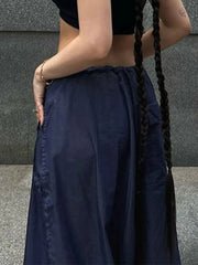 Size Friendly Low Waist Parachute Cargo Pants Cargo Pants