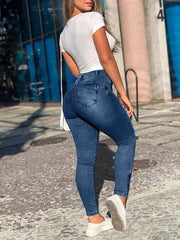Skinny High Waist Jeans Jeans