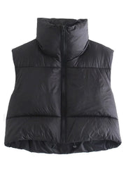 Sleeveless Cropped Puffer Jacket Jacket