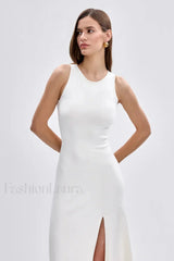 Sleeveless Split Bodycon Work Dress