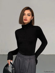 Slinky Button up Graceful Long Sleeve Shirt T Shirts