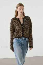 Soft Waxy Round Neck Cardigan