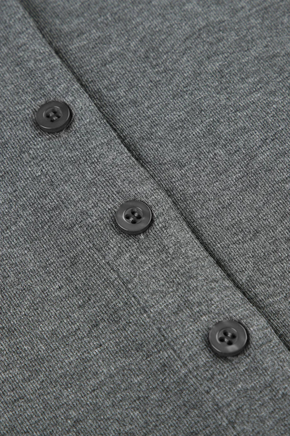 Solid Buttoned High Collar Bodycon A Line Work Dress