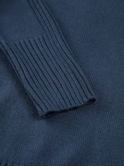 Solid High Neck Knit Sweater Sweaters