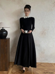 Solid Long Sleeve Trendy Floral Knit Top Sweaters L