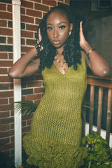 Strapless Backless V Neck Peplum Mini Dress