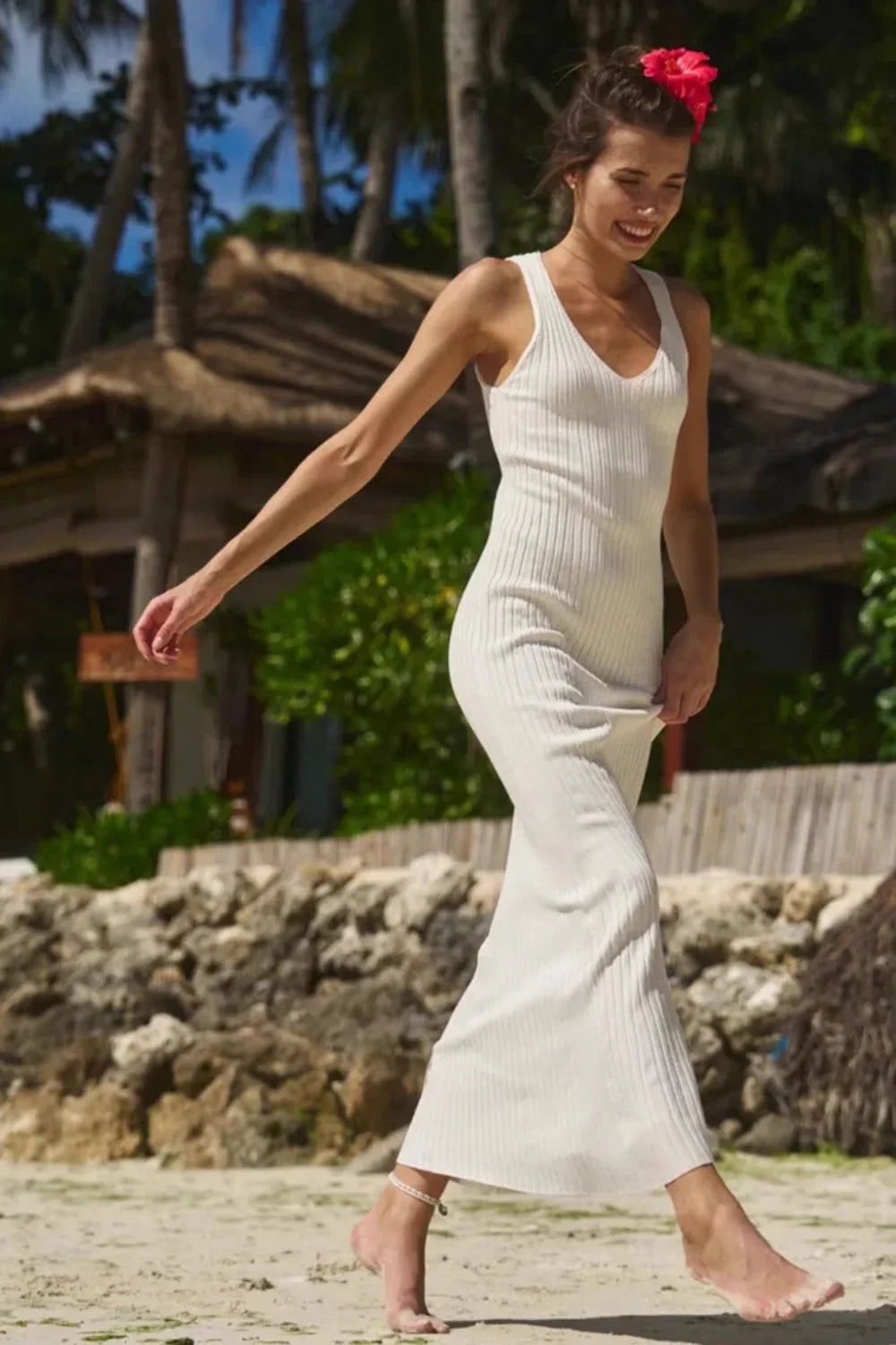 Strapless Knit Bodycon Work Dress