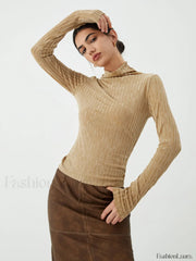 Striped Long Graceful Sleeve Shirt T Shirts