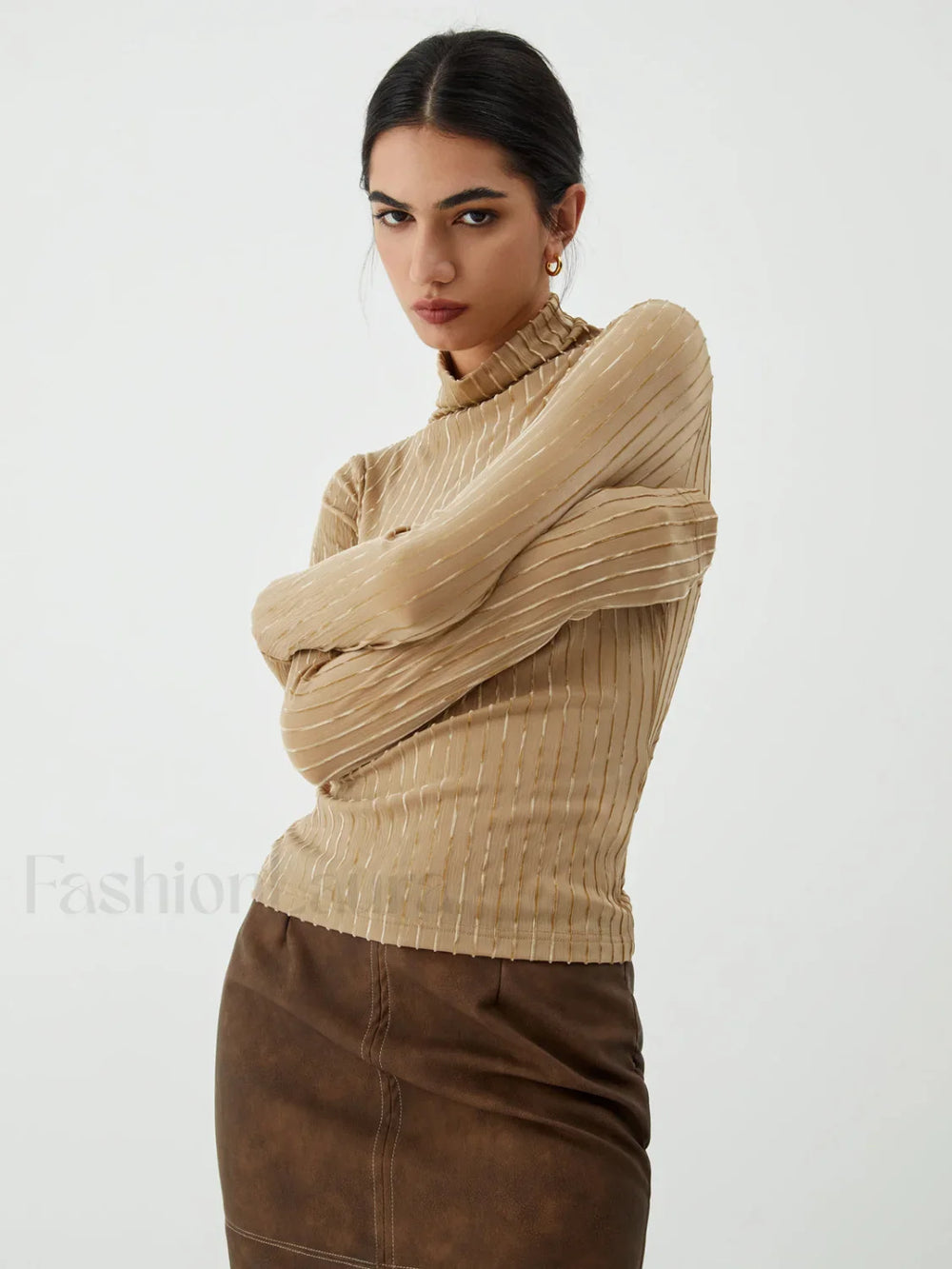 Striped Long Graceful Sleeve Shirt T Shirts