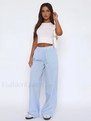 Styling Striped Graceful Long Pants Pants