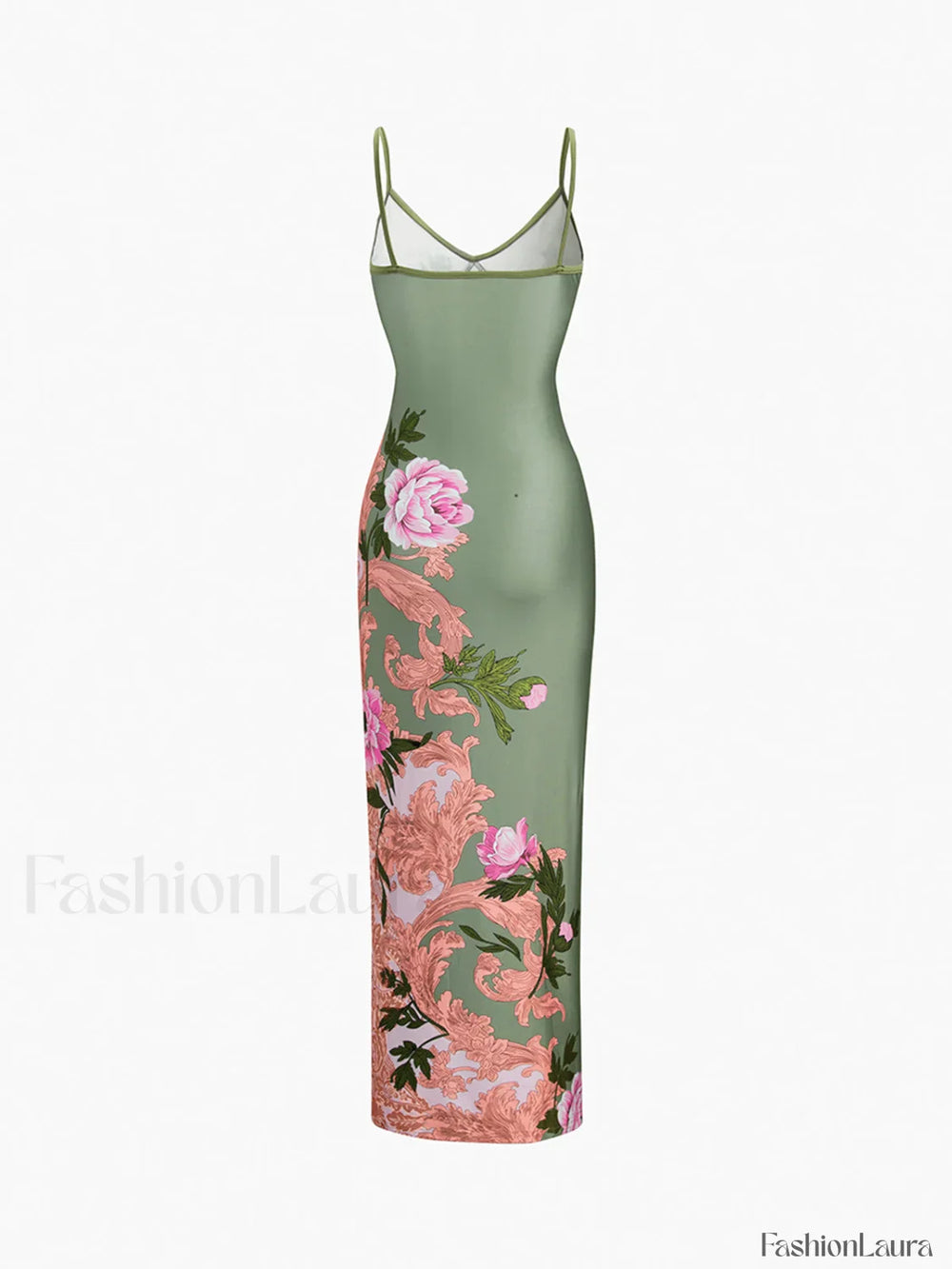 Summer Floral Graceful Long Dress Floral Dresses