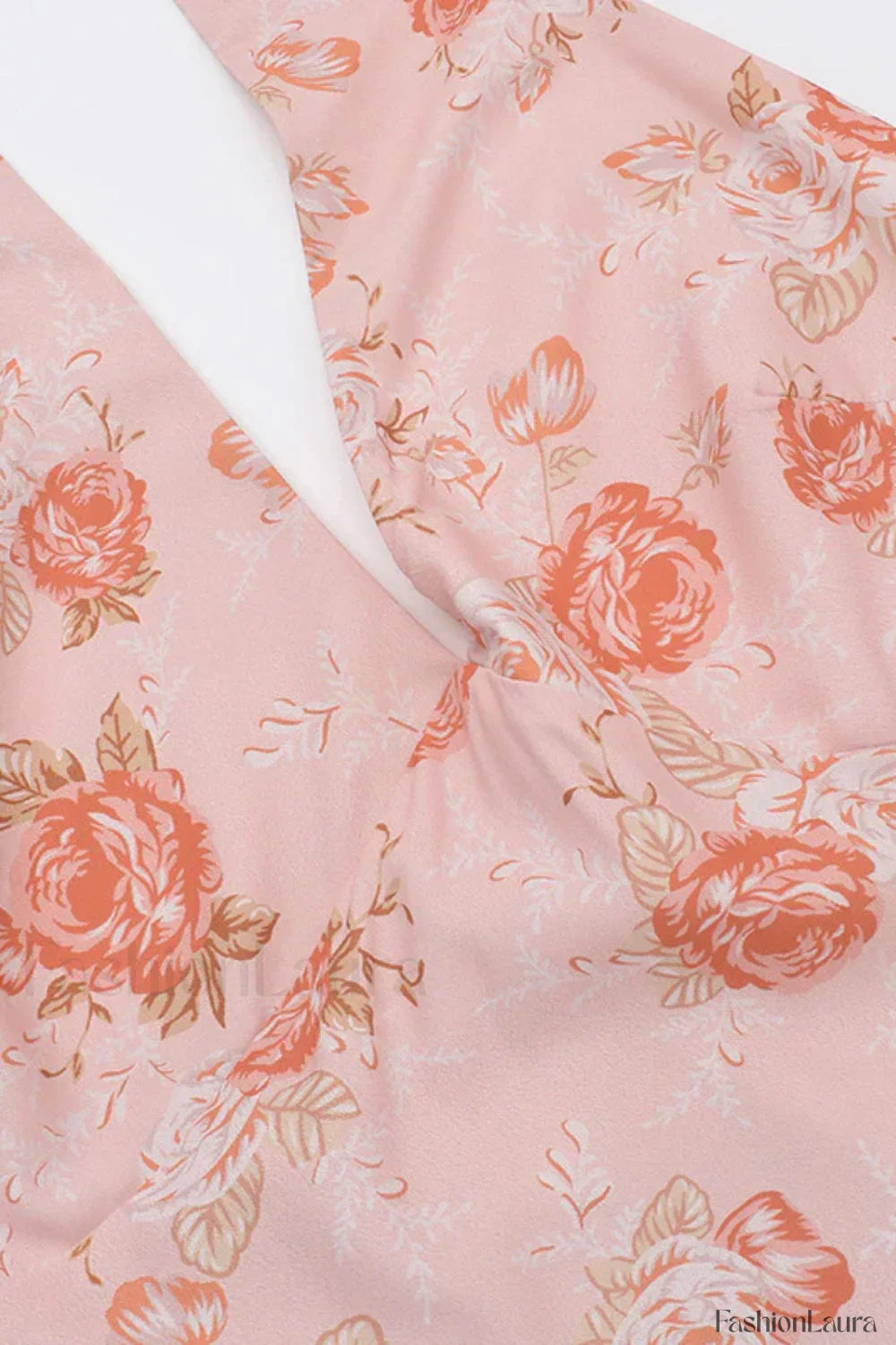 Sweet Wind Slim Print Neck A Line Floral Dress