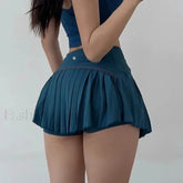 Tennis Pleated Sports Skirt Green / S