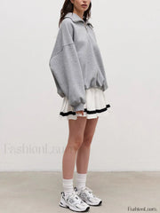 The Way To Trendy Go Zippered Sweatshirt Sweatshirts