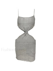 Twisted Cutout Crochet Mini Dress Mini Dresses