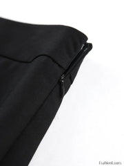 Two Tone Graceful Pleated Long Skirt Skirts