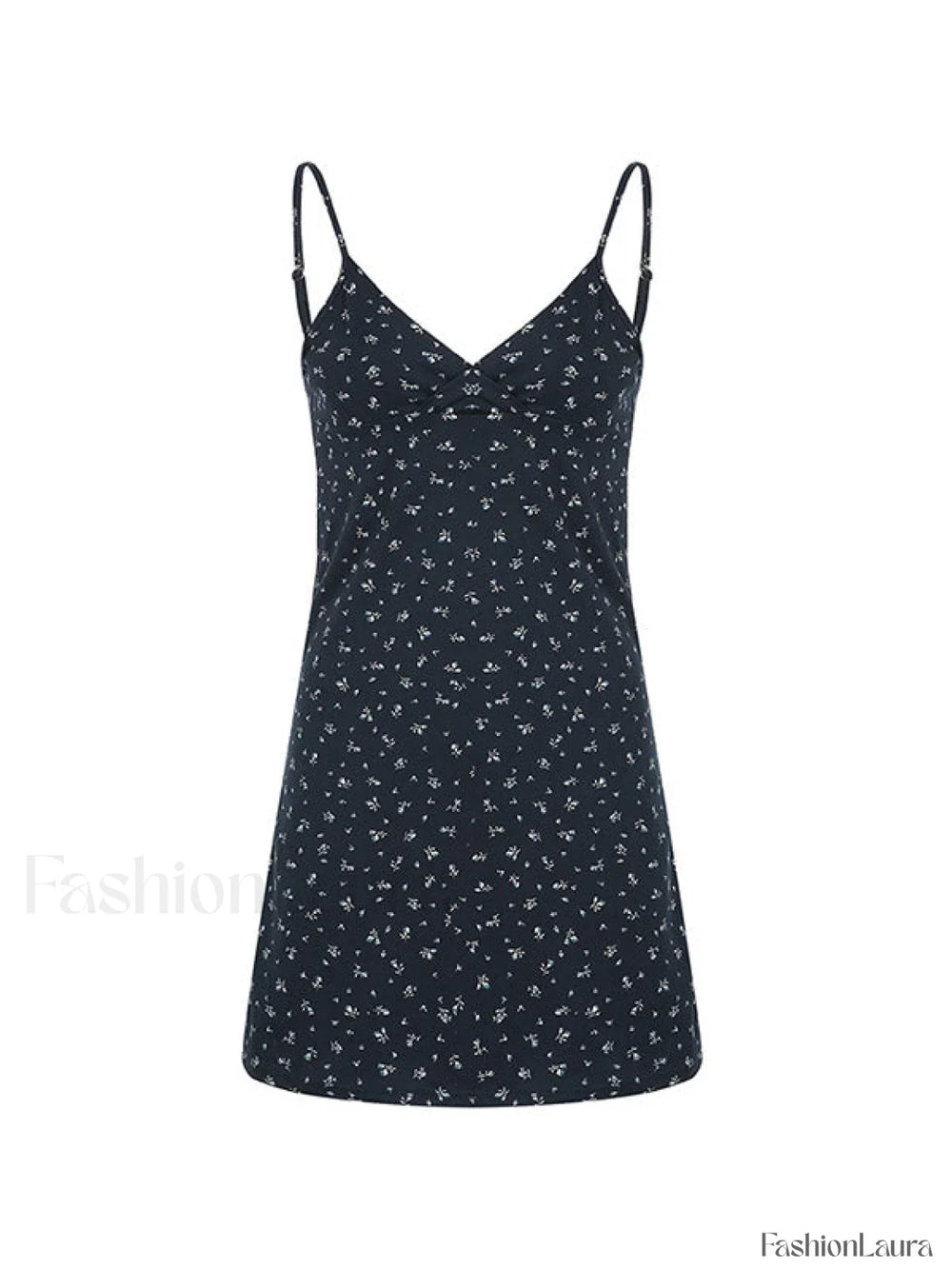 V Neck Ditsy Floral Mini Dress Mini Dresses