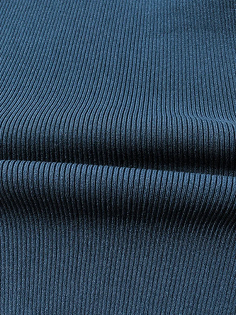 V Neck Ribbed Knit Long Sleeve Mini Dress Mini Dresses