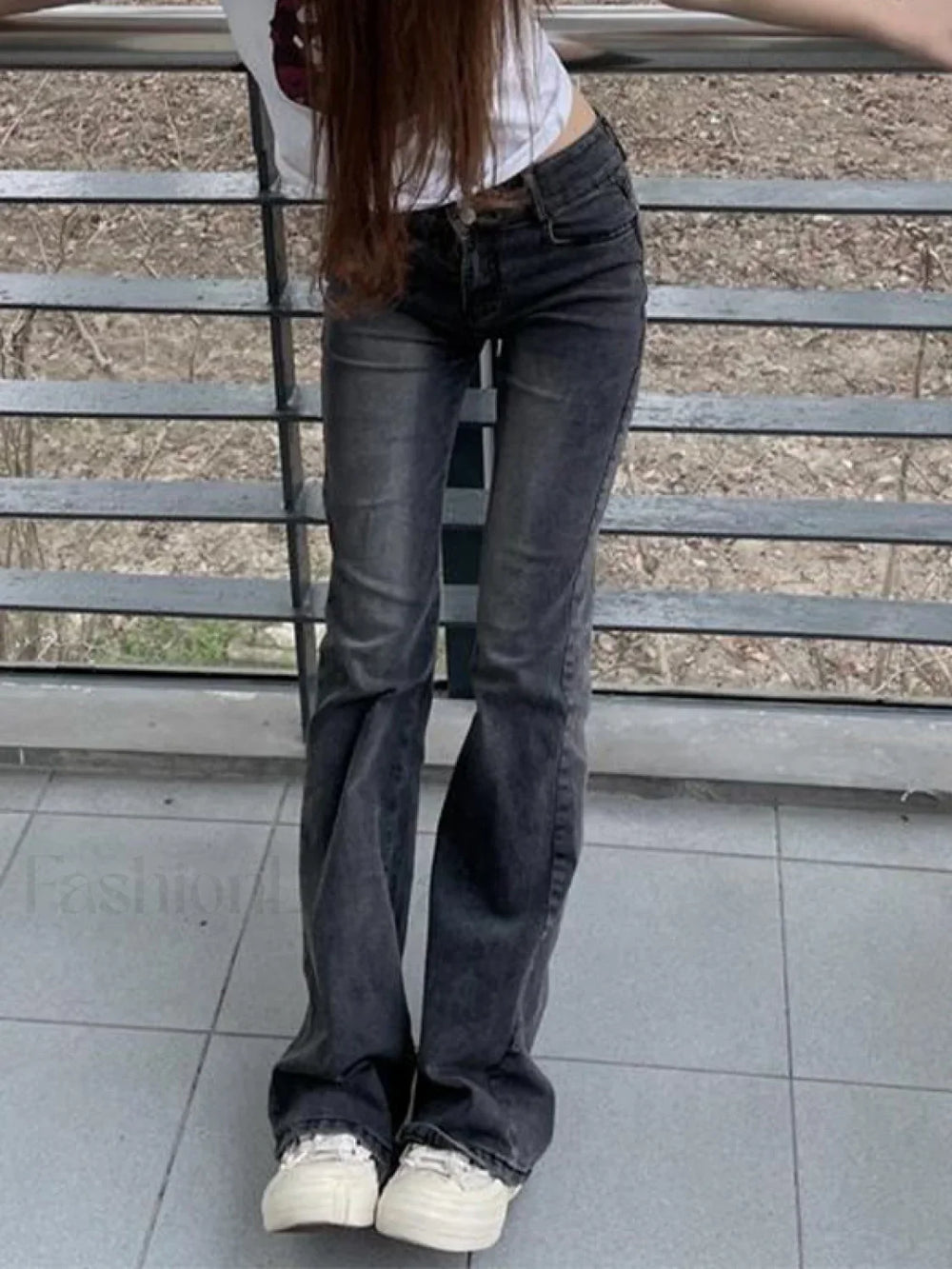 Vintage Ankle Flare Skinny Jeans Flare Jeans