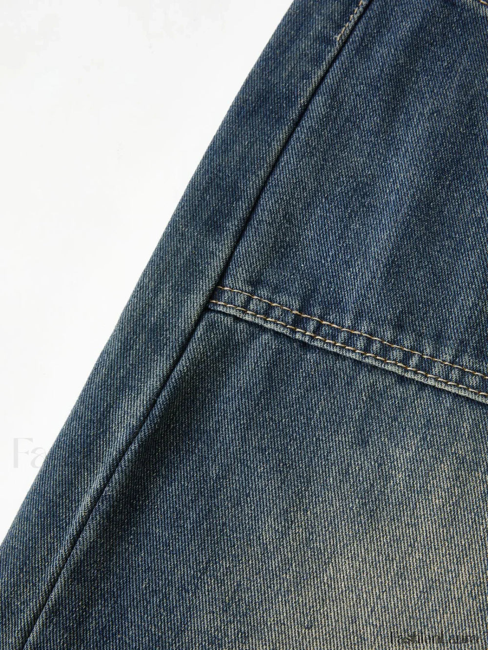 Vintage Blue Wash Boyfriend Jeans Boyfriend Jeans