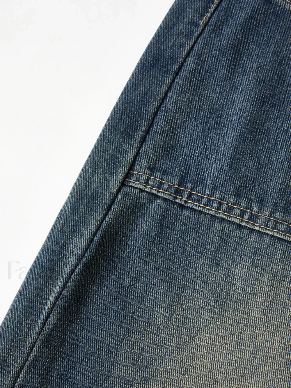 Vintage Blue Wash Boyfriend Jeans Boyfriend Jeans