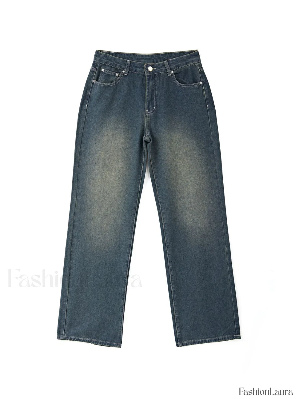 Vintage Blue Wash Boyfriend Jeans Boyfriend Jeans