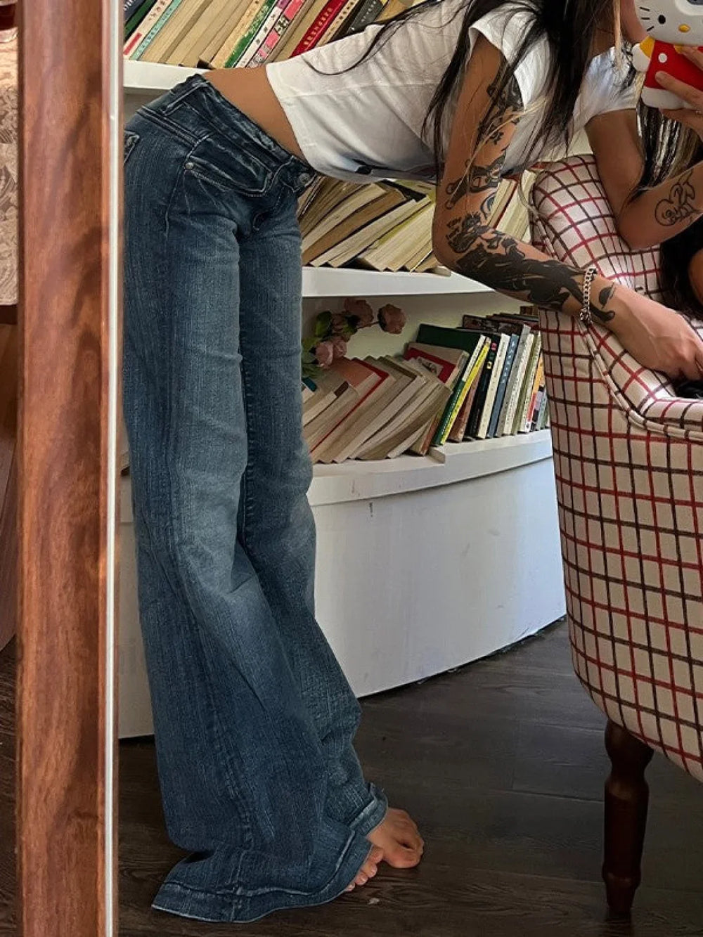 Vintage Denim Y2K Flare Leg Jeans Slim Jeans