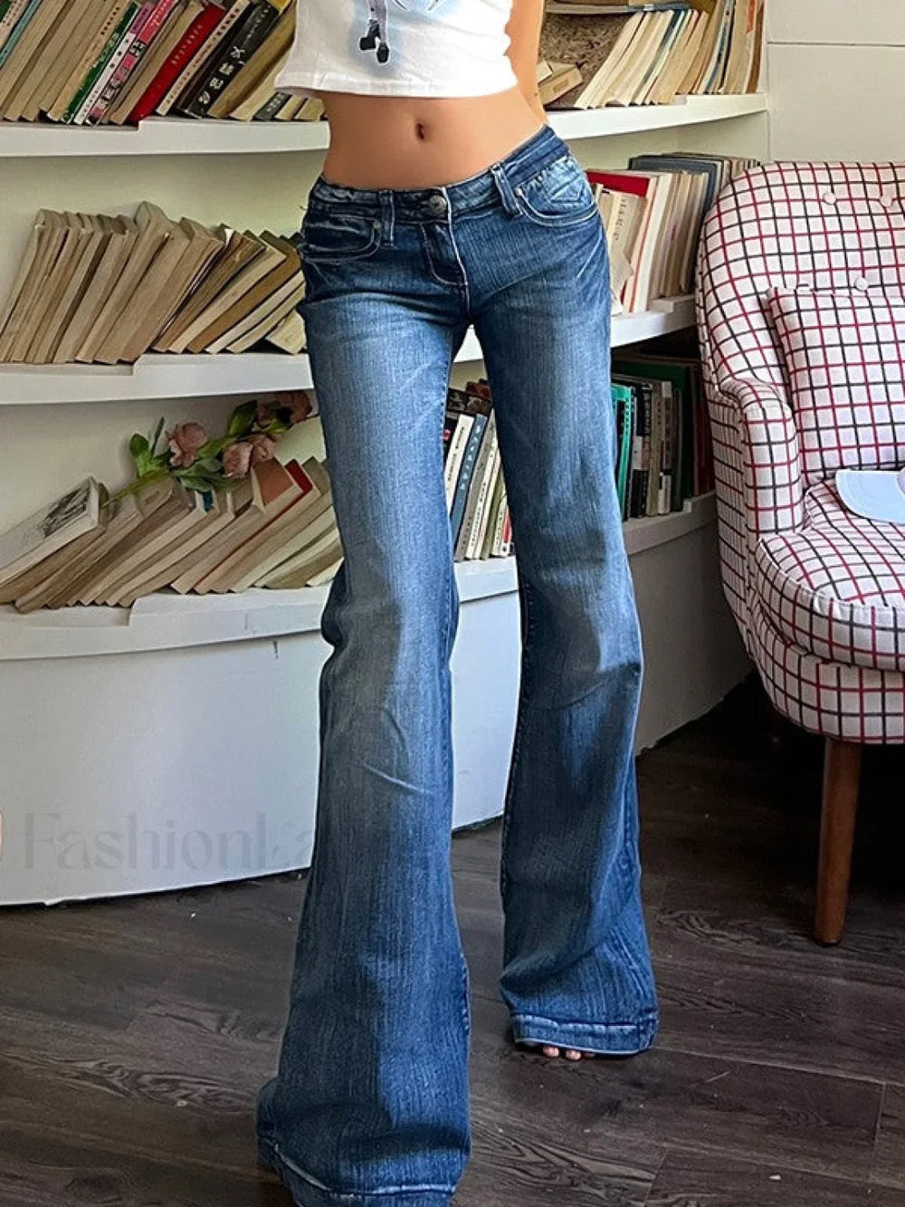 Vintage Denim Y2K Flare Leg Jeans Slim Jeans