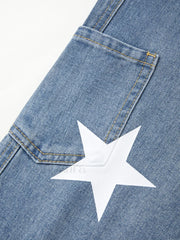 Vintage Star Distressed Cargo Jeans Cargo Jeans