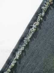 Vintage Wash Distressed Boyfriend Jeans Boyfriend Jeans