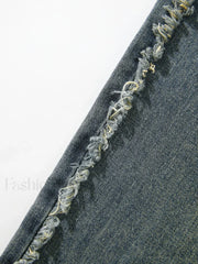 Vintage Wash Distressed Boyfriend Jeans Boyfriend Jeans