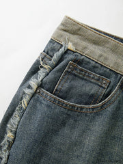 Vintage Wash Distressed Boyfriend Jeans Boyfriend Jeans