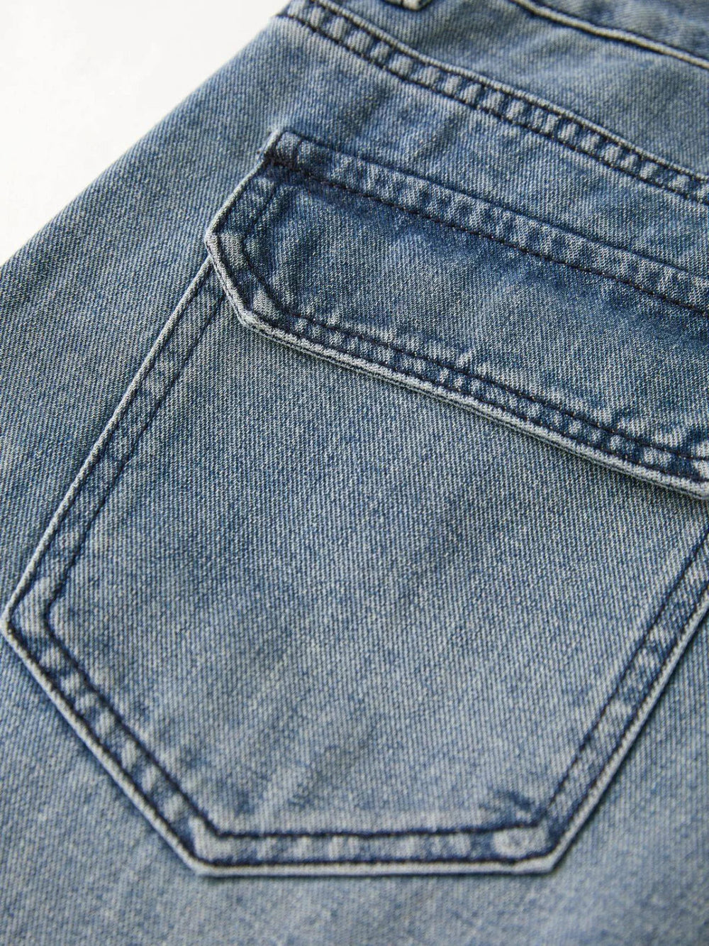 Vintage Wash Distressed Star Patch Boyfriend Jeans Boyfriend Jeans