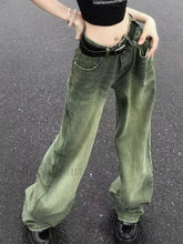 Vintage Wash Green 90s Boyfriend Jeans Green / S Boyfriend Jeans