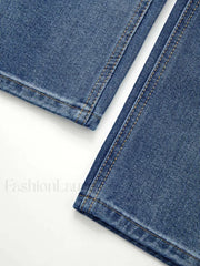 Washed Classic Denim Boyfriend Jeans Boyfriend Jeans