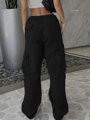 Washed Vintage Baggy Cargo Jeans Black / S Cargo Jeans