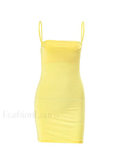 Y2K Bodycon Slip Mini Dress Mini Dresses