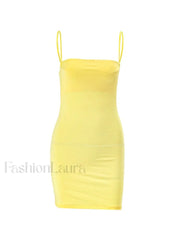 Y2K Bodycon Slip Mini Dress Mini Dresses