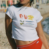 Y2k Graffiti Print Kawaii T Shirt