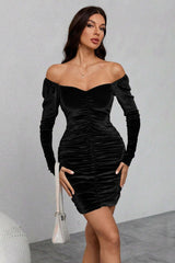 Velvet Bodycon Party Dress