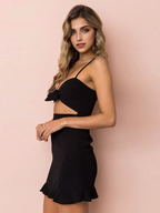 JuliaFashion - women new tren sexy Cut-Out Mini Dress
