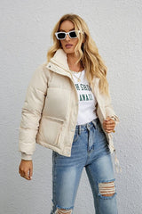 Modern Cropped Puffy Puffer Jacket