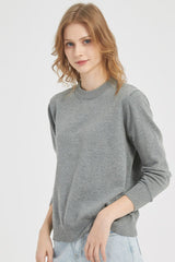 Cotton Solid Color Essential Knit Top
