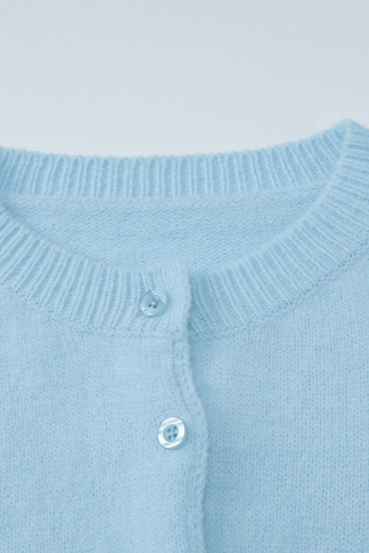 Cropped Long Sleeve Cardigan