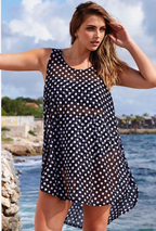 Julia Fashion - Summer Sexy Women Polka Dot Bathing Suit  Dress