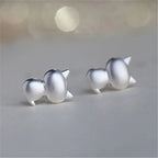 JuliaFashion-Cute Small Cat Shape Ear Stud Earrings
